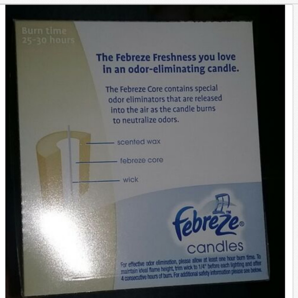 New Febreze Vanilla & Refresh Candle 5.5 oz. * - Picture 2 of 2